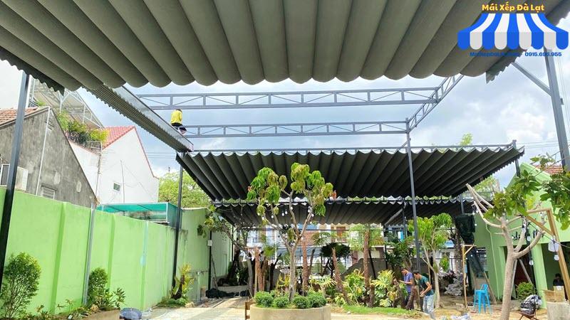 Quy trình thi công mái xếp cho quán cafe Đà Lạt